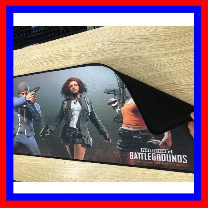 Bàn di chuột game PUBG 30*70*3ly | lót chuột game giá rẻ + Tặng bộ nước lau 4 món. BDDL1