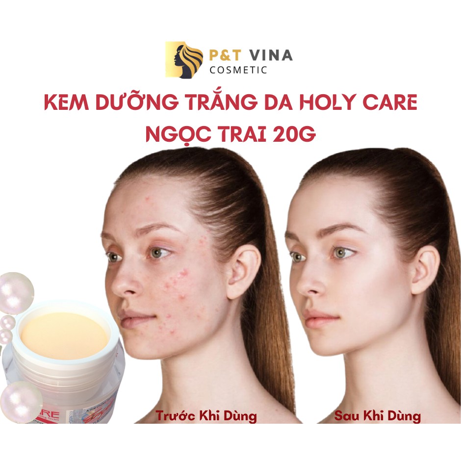 [Chính Hãng] Kem Dưỡng Trắng Da Tinh Chất Ngọc Trai Collagen Rong Biển Holy Care 20G