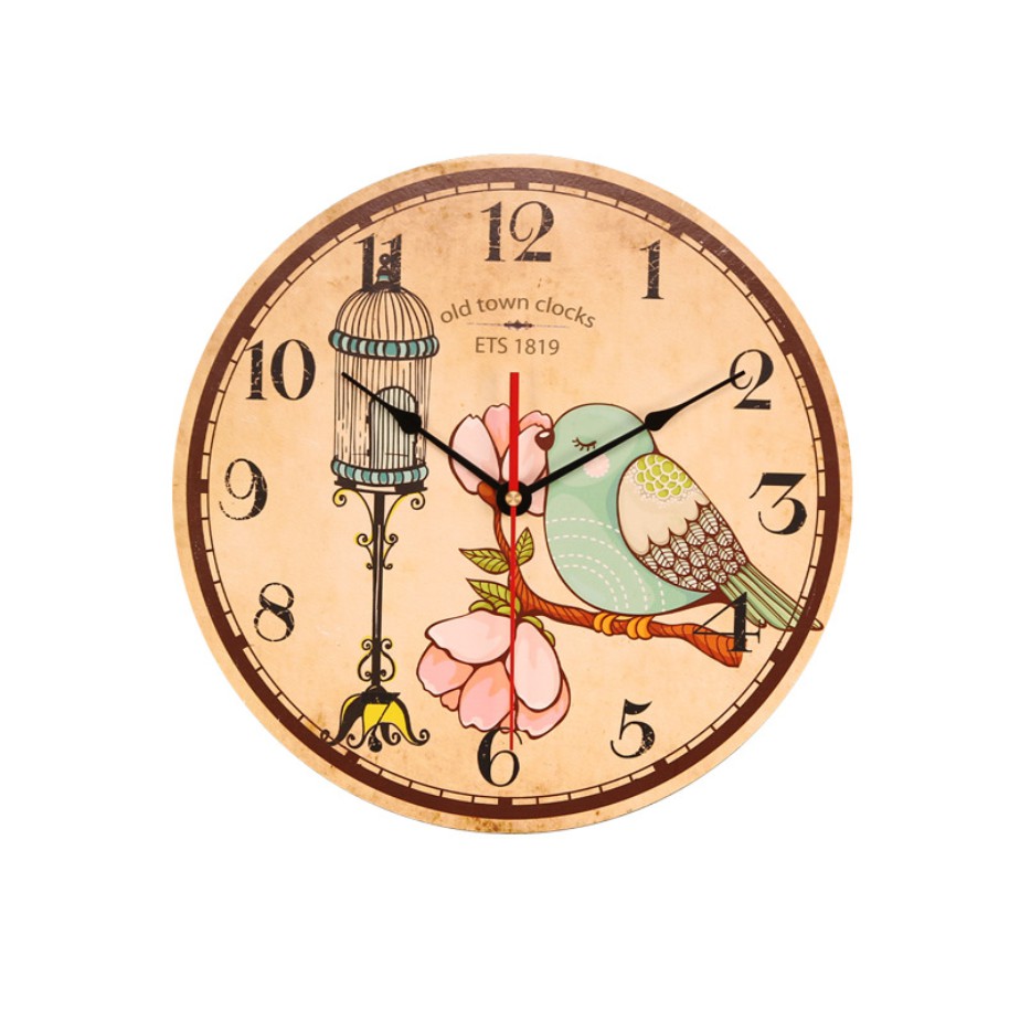 Đồng hồ treo tường size 30cm phong cách Vintage cho các bạn thỏa sức chế tác DIY, trang trí nhà