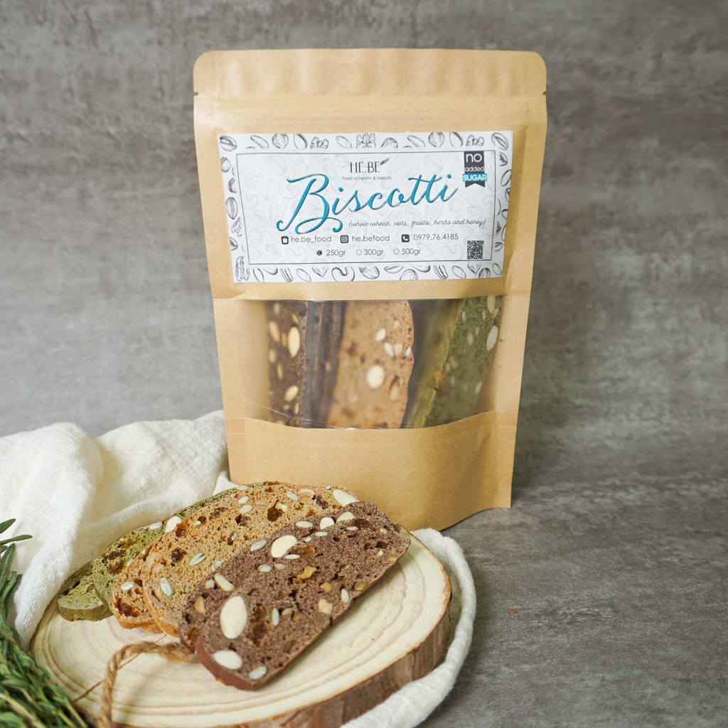 [Mã 267FMCGSALE giảm 8% đơn 500K] Combo 250g Granola + 250g Biscotti 3 Vị Ăn Kiêng Không Đường by HeBe | BigBuy360 - bigbuy360.vn