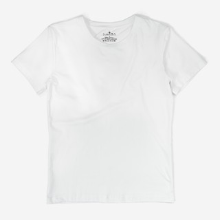Áo phông trơn GAMOKA màu trắng vải cotton co dãn 4 chiều hàng Việt Nam