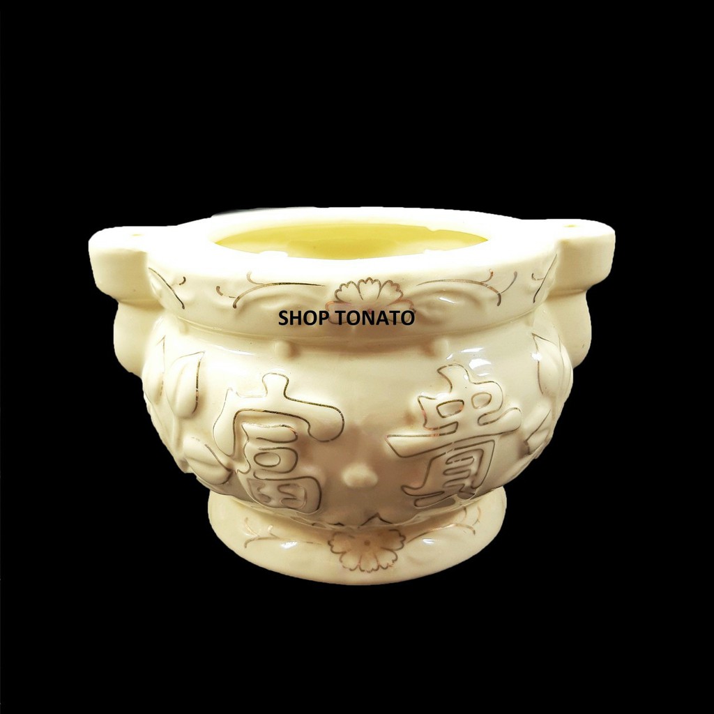 LƯ HƯƠNG,BÁT HƯƠNG QUAI KEM V ĐƯỜNG KÍNH 7.5CM,7.8CM,9.3CM,10.7CM