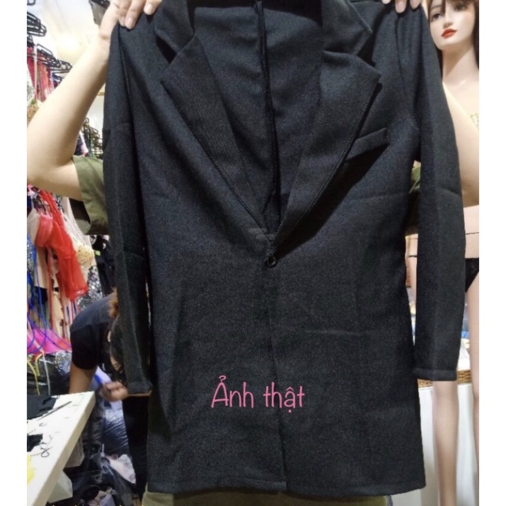 Áo Vest Blazer Nữ Trơn Sang Chảnh Phong Cách Chủ Tịch