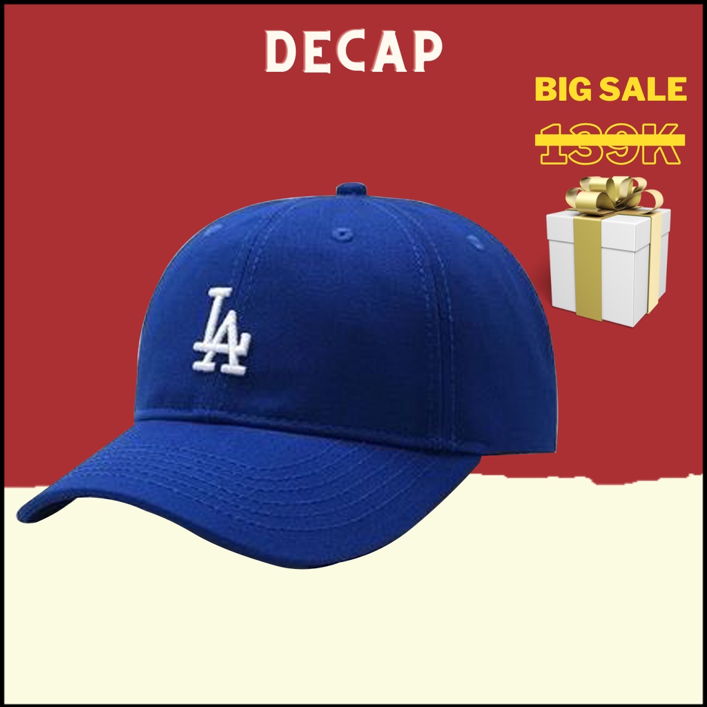 Mũ lưỡi trai nam nữ, nón kết unisex ulzzang ulzzang chất vải kaki snapback kiểu LA Los Angeles |DECAP SHOP