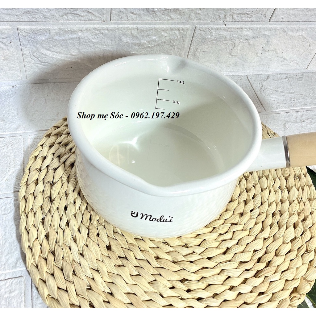 Nồi Sứ Modui - Nồi Nấu Bột Cháo Ăn Dặm Style Hàn Quốc Siêu Xinh Cho Bé