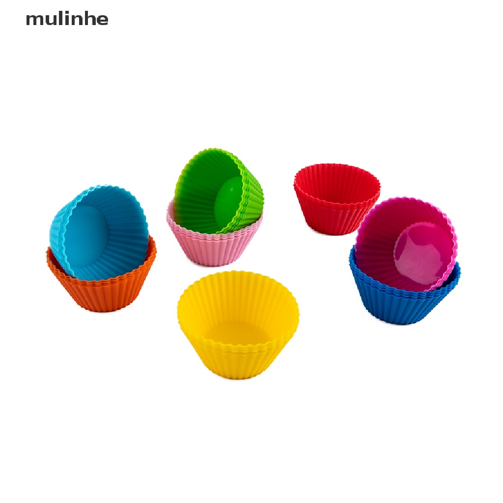 Set 4 Khuôn Silicon Làm Bánh Muffin / Cupcake Tiện Dụng