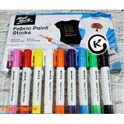 Set màu vẽ vải dạng thỏi Mont Marte Fabric Paint Sticks 9 màu ( Hàng Chính Hãng)