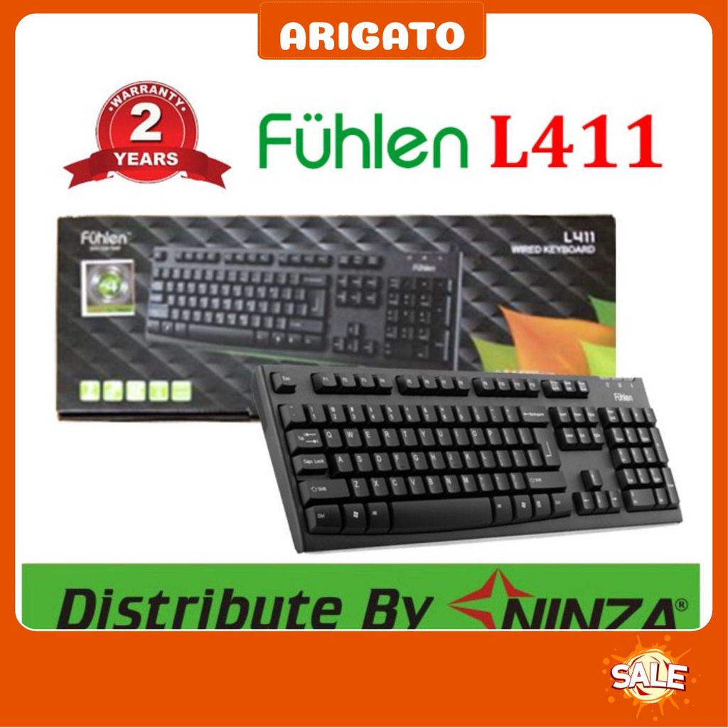 Bộ bàn phím chuột Fulhen L411 L102 NINZA Cam kết chính hãng mới 100% bảo hành 24 tháng lỗi 1 đổi 1 - ARIGATO-L102H