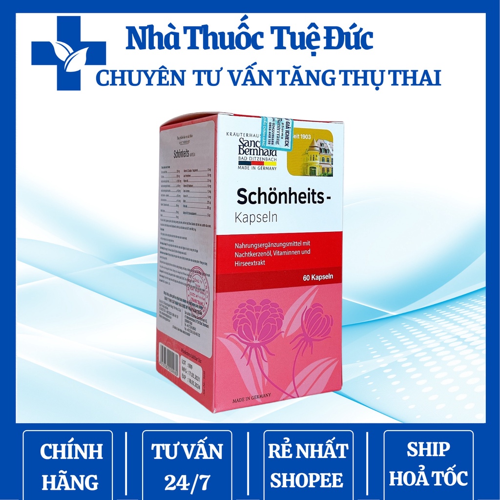 bổ trứng, tăng thụ thai, hỗ trợ nội tiết, niêm mạc