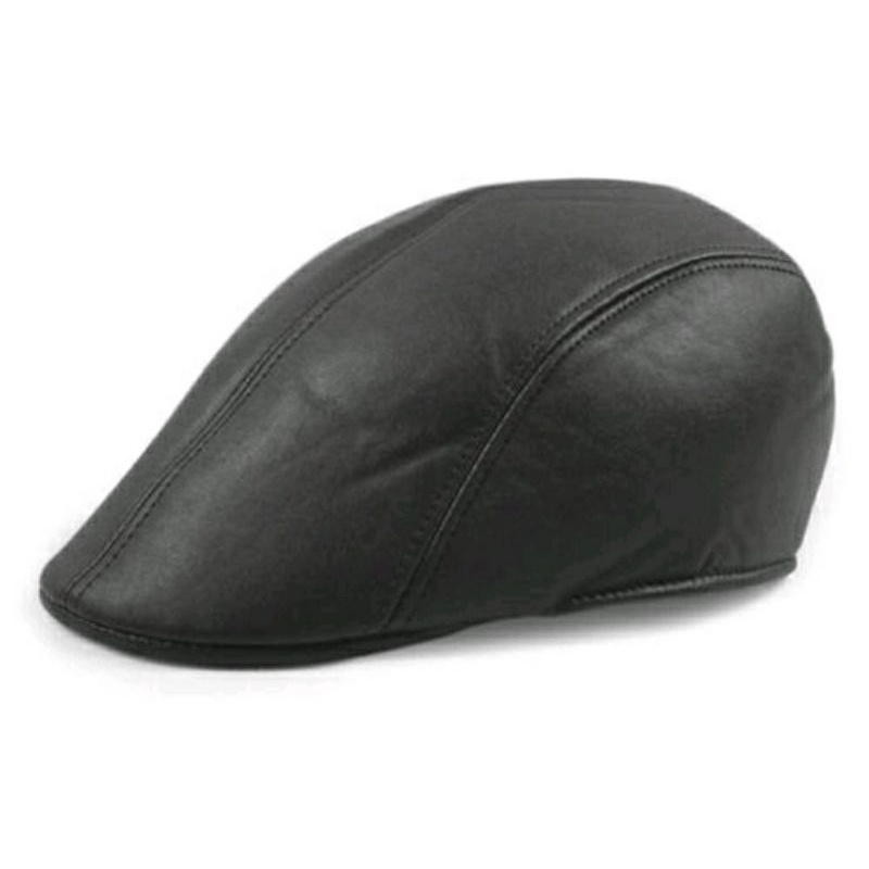 Mũ Nồi Nón Beret Da PU Nam Và Nữ
