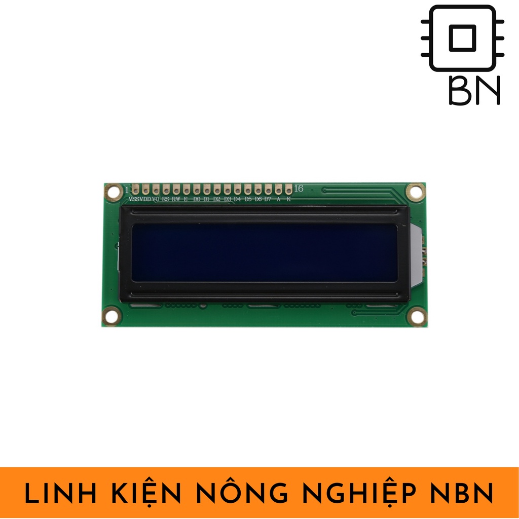 Màn hình LCD16x2 5V màu xanh lá có kèm I2C