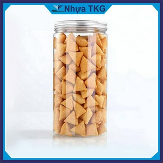 10 Hộp Nhựa, Hũ Nhựa Pet Nắp Nhôm 1200ml Đựng Thực Phẩm, Đồ Khô, Ngũ Cốc