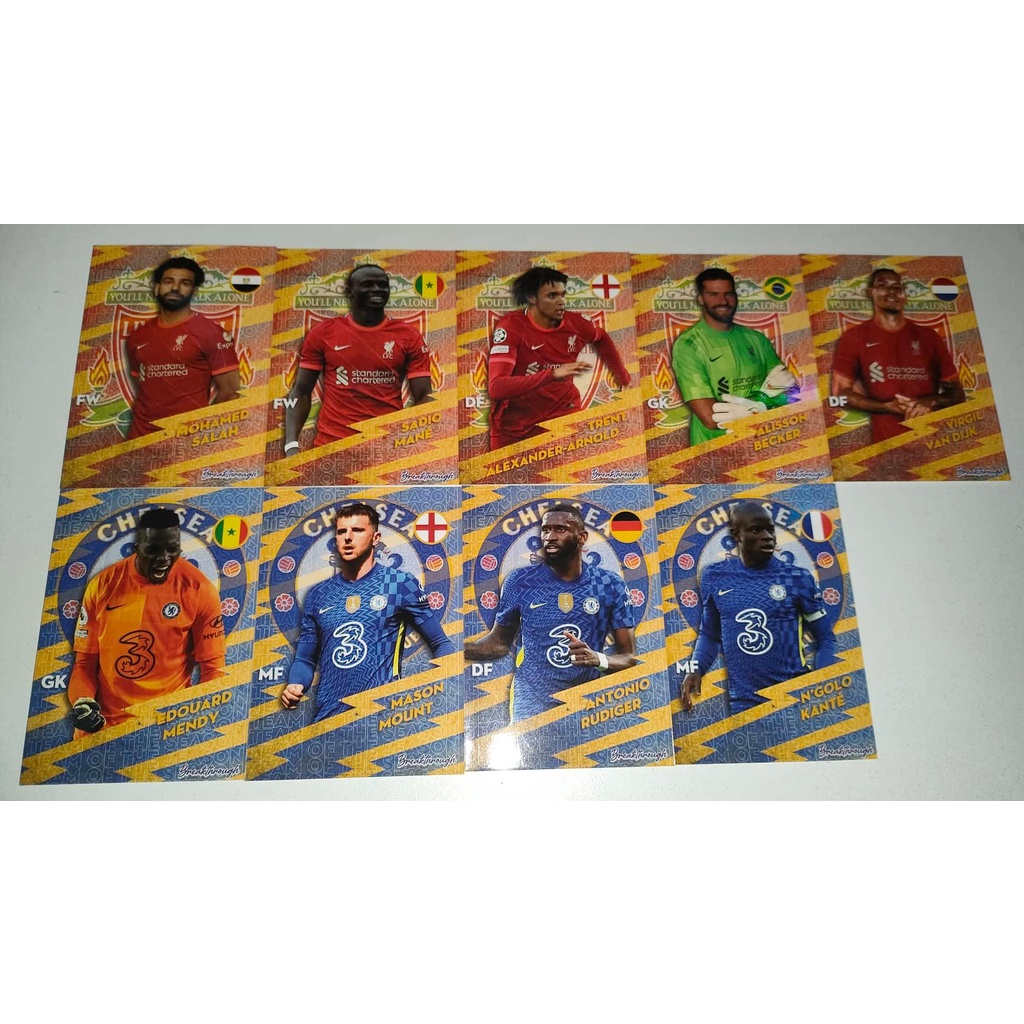 Thẻ cầu thủ bóng đá SKY card TOTS EPL Cristiano Ronaldo Alisson Harry Kane Rudiger Rice Cancelo Bernardo Mendy De Bruyne