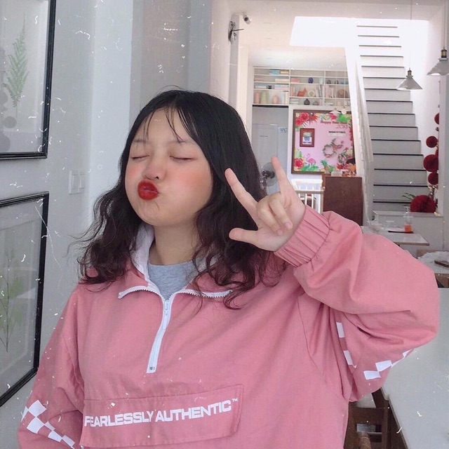 Áo khoác dù nam nữ chui dầy phối dây kéo viền caro | BigBuy360 - bigbuy360.vn