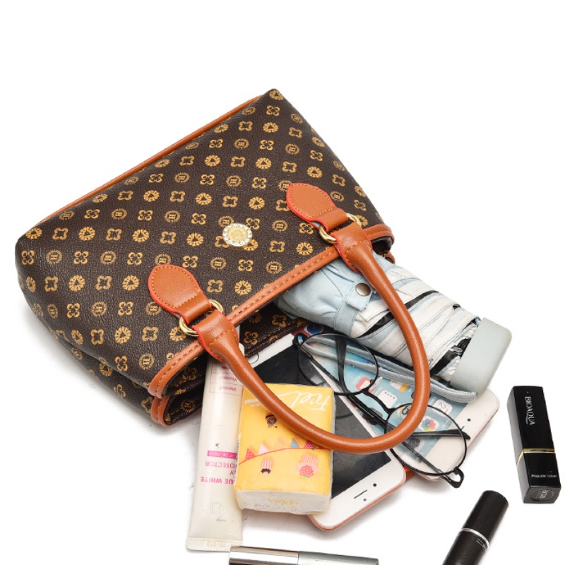 Túi Cho Mẹ Trung Niên Đơn Giản Mẫu Mới Túi Nữ Da Mềm Túi Xách Tay Bà Ngoại Túi Xách Tay Nữ Đi Chợ