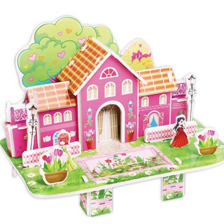 Mô Hình Nhà Lắp Ghép DIY Bằng Giấy Cứng Cho Trẻ - Haoshipshop