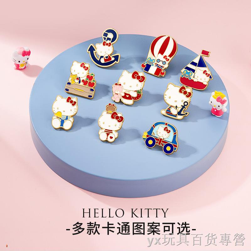 Sanrio ☞❡┋Ghim cài áo hình Hello kitty dễ thương cho nữ sinh trung học