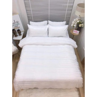 Bộ Chăn Ga Gối Cotton 3F - MÀU TRẮNG