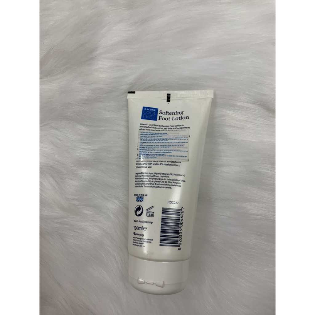 Kem dưỡng da chân khô nứt nẻ Escenti Softening Foot Lotion nhập khẩu từ Anh Quốc | BigBuy360 - bigbuy360.vn
