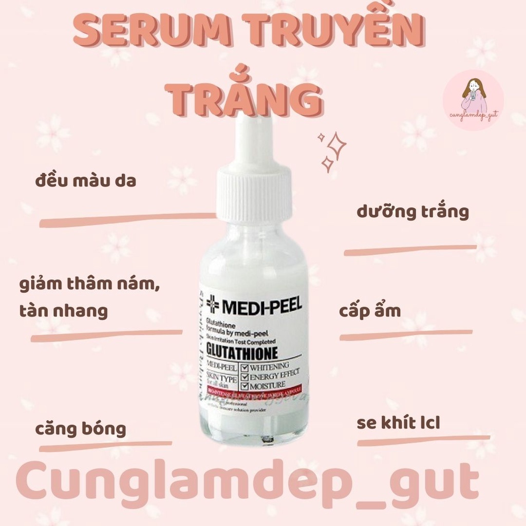 Serum truyền trắng Medi Peel Bio Intense Gluthione White Ampoule 30ml