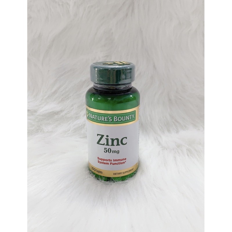 [HÀNG MỸ] Viên uống Nature Bounty Zinc hộp 100 viên.