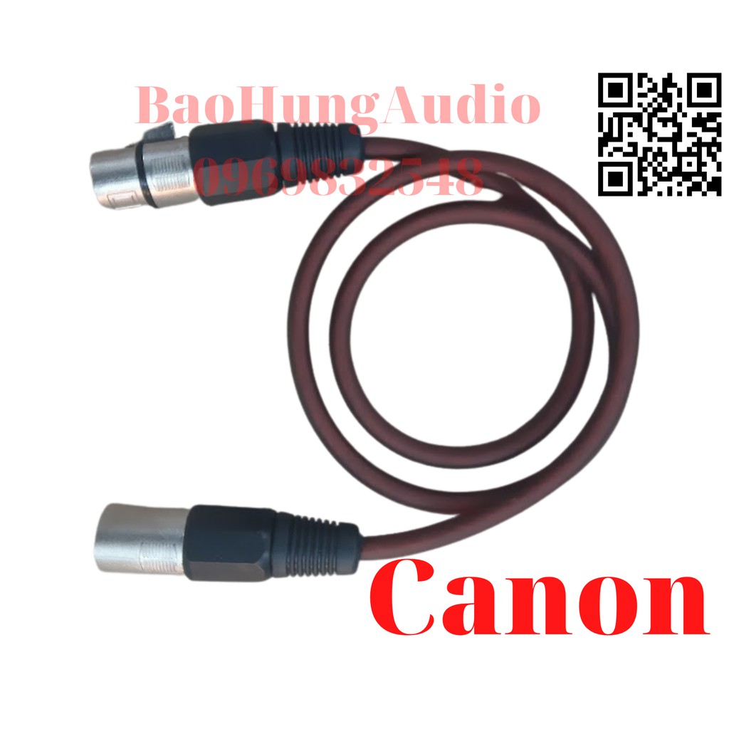 Dây canon đầu đực ra đầu cái hàng loại tốt giá 1 dây bảo hành 12 tháng.