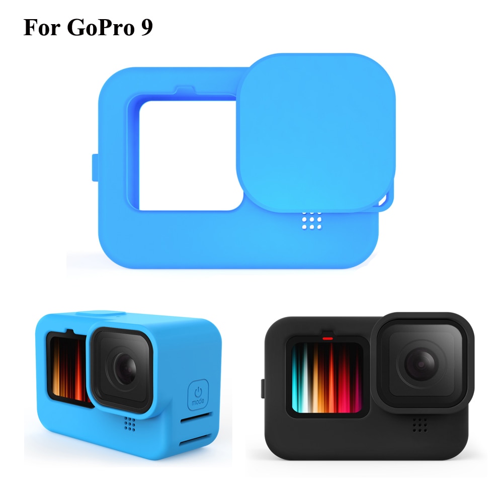 Ốp lưng silicone có nắp đậy bảo vệ cho Gopro Hero 9