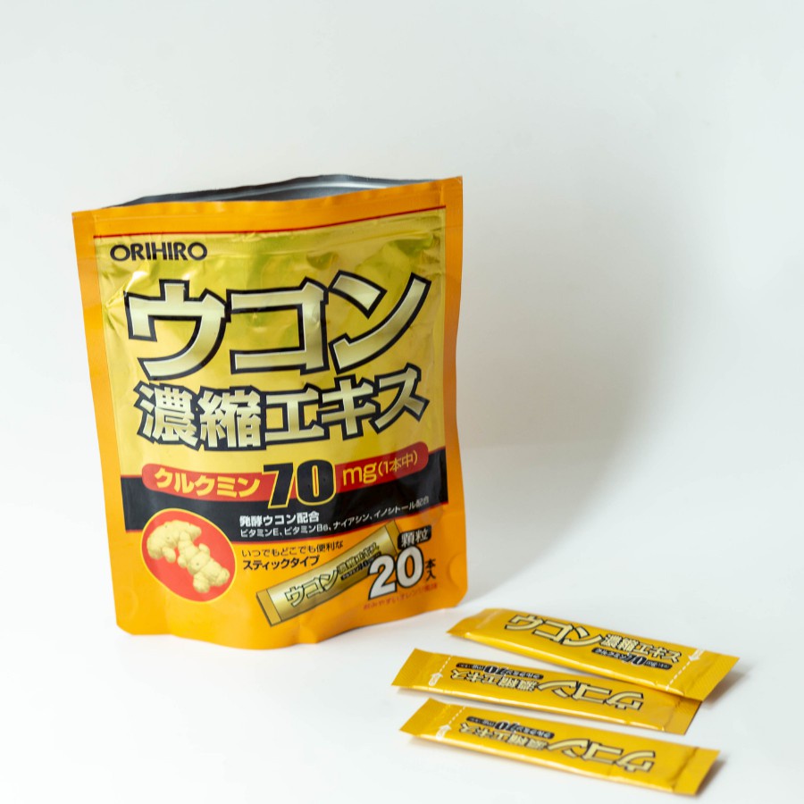 Bột nghệ giải rượu Orihiro giúp tỉnh rượu nhanh chóng và giảm mệt mỏi sau khi uống rượu bia | Kan Japan | 4571157251240