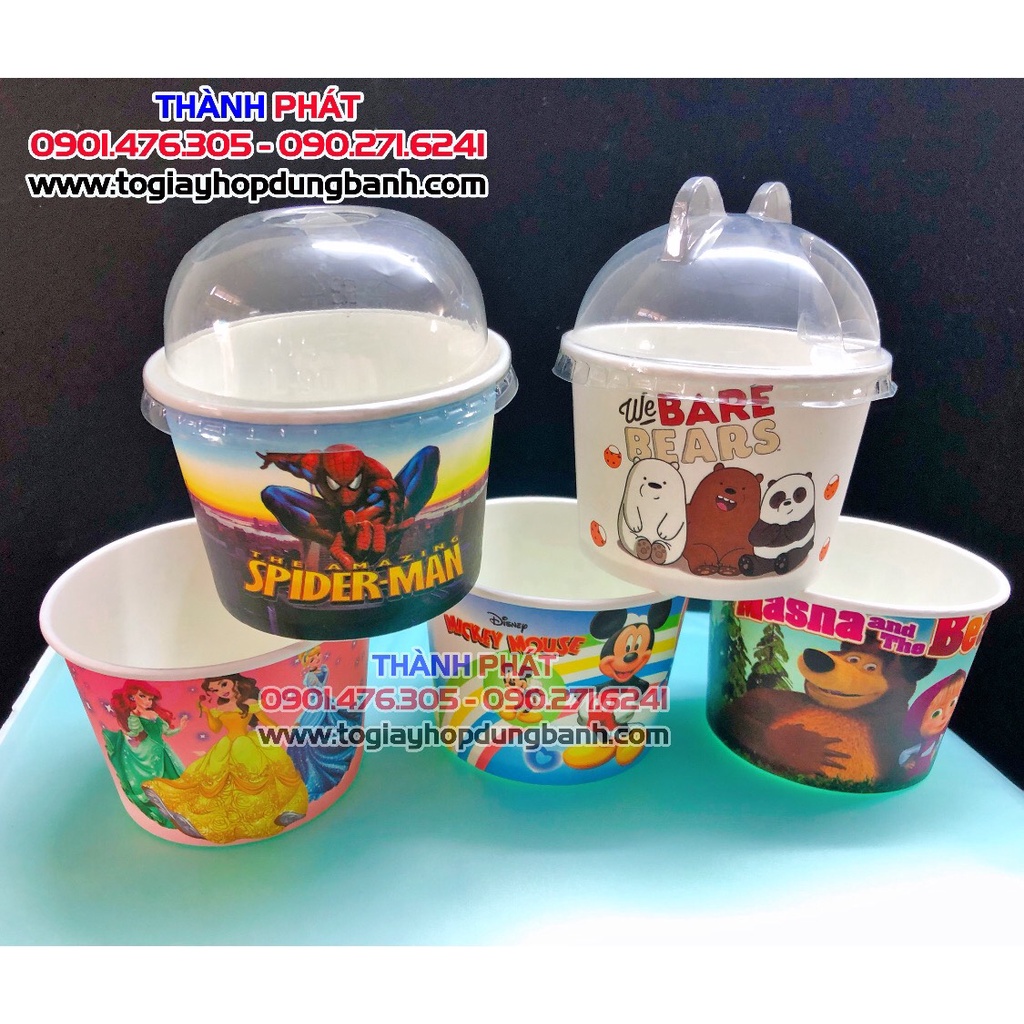 50 Cốc cừu dùng đựng bánh bông lan trứng muối 240ml