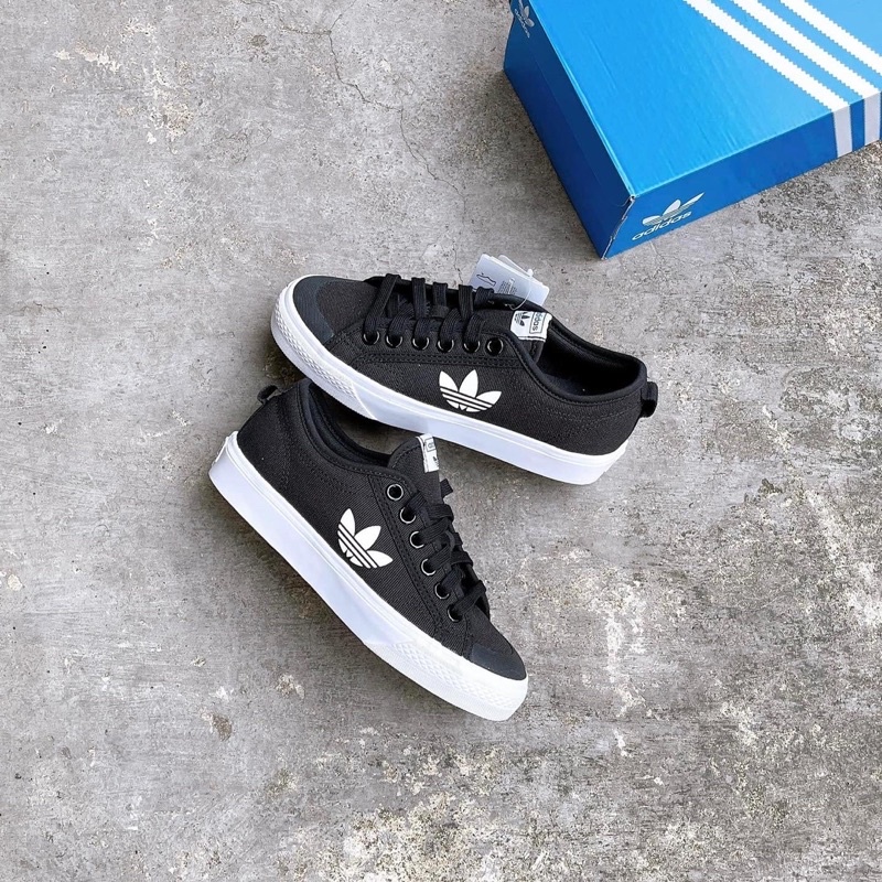 Giày Adidas Nizza Trefoil Black (FW5185)