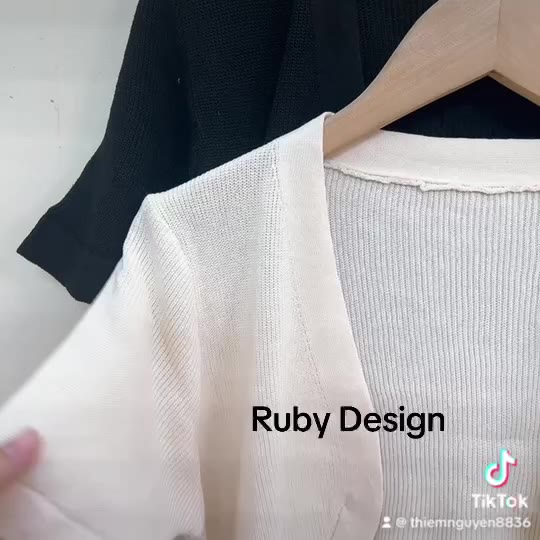 Áo khoác len , khoác cardigan mỏng croptop tay ngắn siêu xinh nhiều màu phong cách HQ - Ruby Design | BigBuy360 - bigbuy360.vn