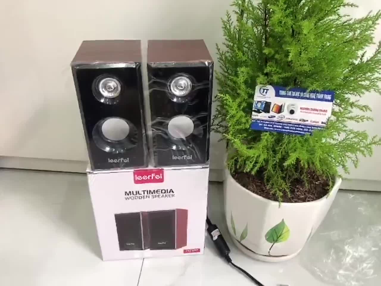 Loa Máy Vi Tính Laptop D-092 Loa vân gỗ Nghe Nhạc Để Bàn Có Dây | BigBuy360 - bigbuy360.vn