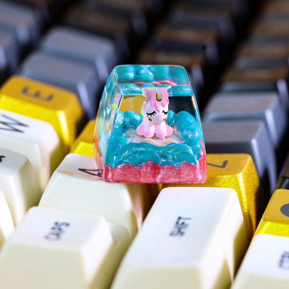 Keycap kì lân dễ thương phù hợp cho bàn phím cơ, keycap lẻ giá rẻ, keycap Anime