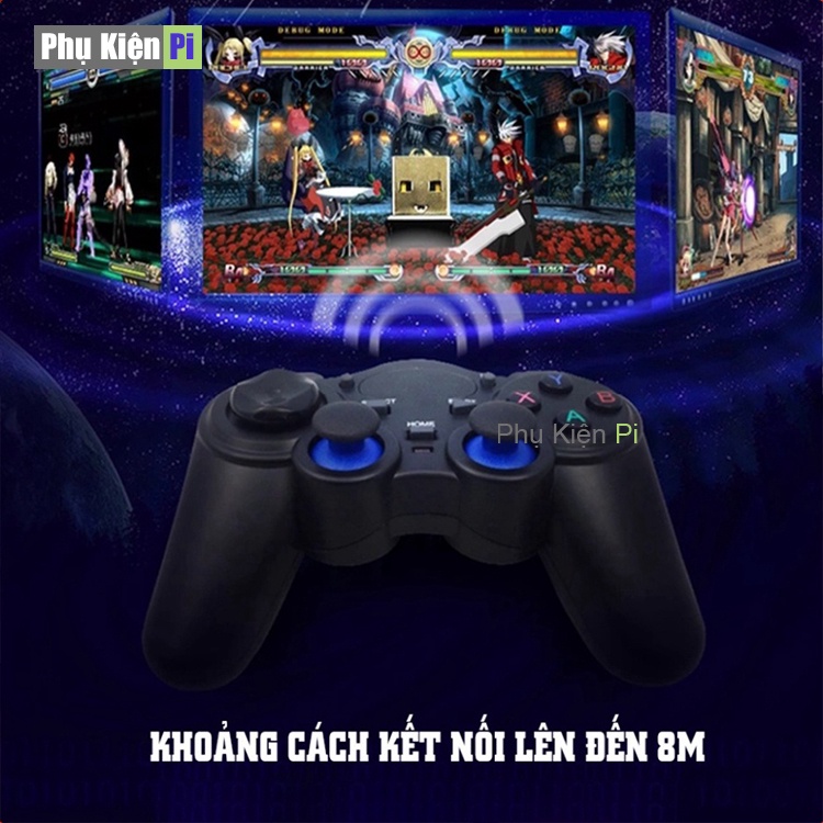 Tay cầm chơi game PC  Lairpodtop  Điện Thoại  TV Android  TV Box Tay cầm chơi game không dây USB Bluetooth 2.4G