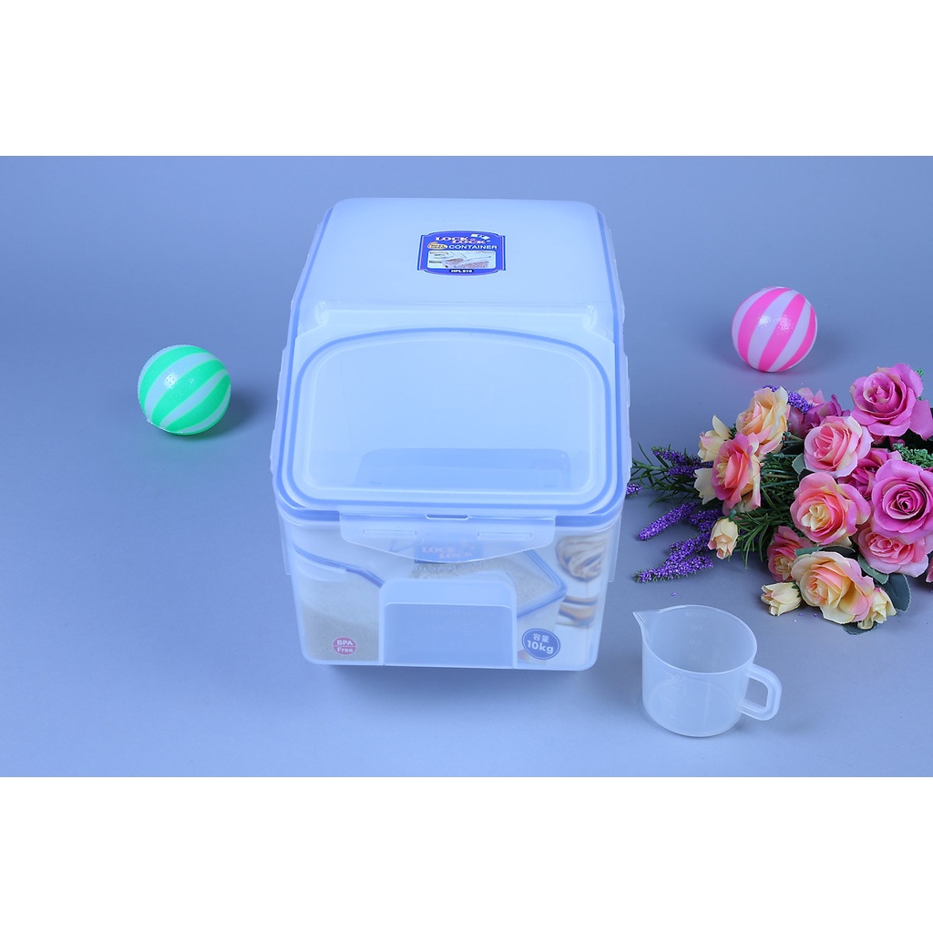 [QUÀ TẶNG MÓC DÁN TƯỜNG CHO ĐƠN HÀNG TRÊN 1000]  Thùng đựng gạo chính hãng Lock&Lock | BigBuy360 - bigbuy360.vn