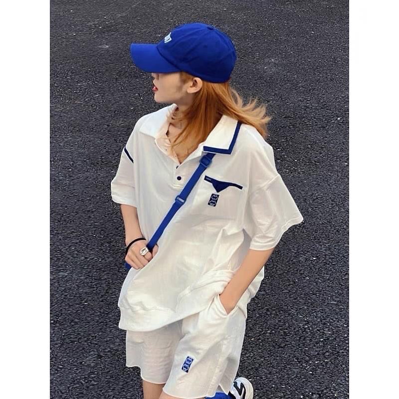 Set Đồ Bộ Nữ Quần Short Và Áo Polo MOMO Chất Da Cá Mềm Mịn Form Siêu Xinh - Yowol SG