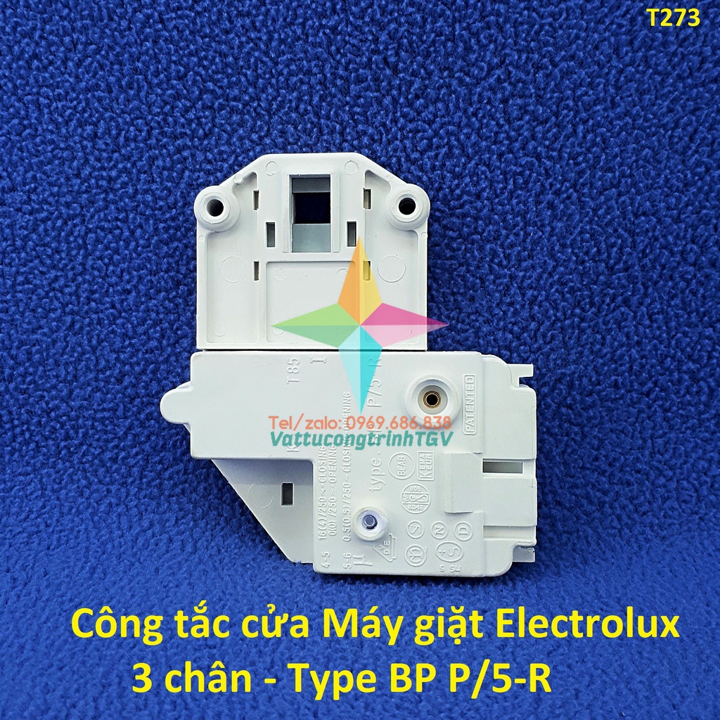 Công tắc cửa cho Máy giặt Electrolux loại 3 chân Type BP P/5-R