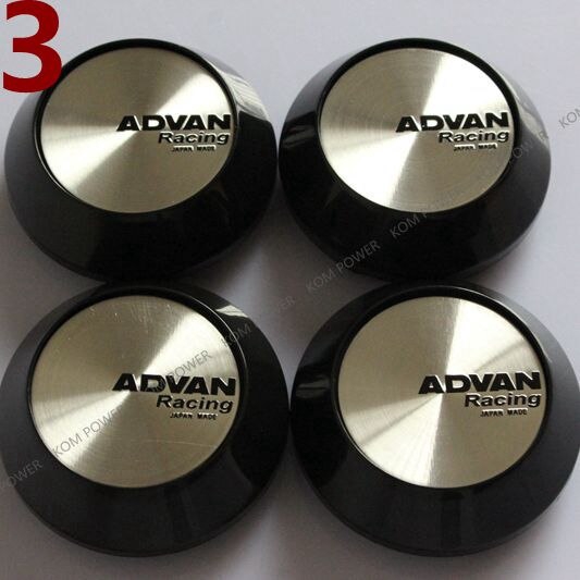 Nắp Đậy Trục Bánh Xe Hơi 65MM ADVAN ENKEI VOLK RAYS Chuyên Dụng