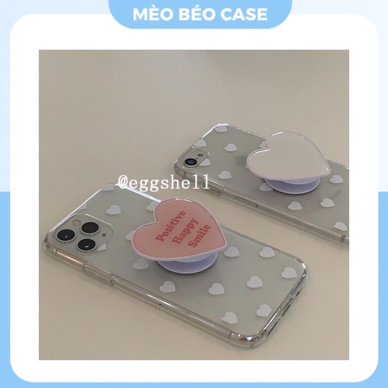 (SIÊU RẺ) Ốp lưng iphone trong tim nhí kèm giá đỡ trái tim 7plus/8/8plus/x/xr/xs/11/12/13/pro/max/plus/promax