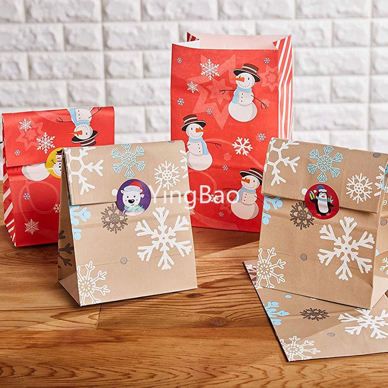 Set 500 Miếng Dán 2.5cm Họa Tiết Hoạt Hình Trang Trí Giáng Sinh / Năm Mới