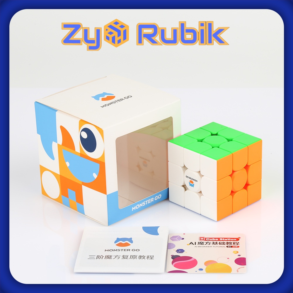 Rubik 3x3x3 GAN monster go Stickerless phiên bản Magnetic (Hãng mod nam châm) - ZyO Rubik