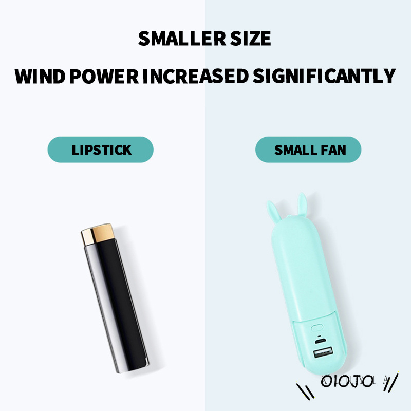 Portable 2000mAh Mini Fans Usb Rechargeable Pocket Desk Handheld Fan OLO