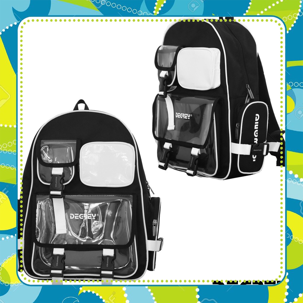 Basic Backpack Degrey Trắng - BBD Trắng hoodie_drew1996