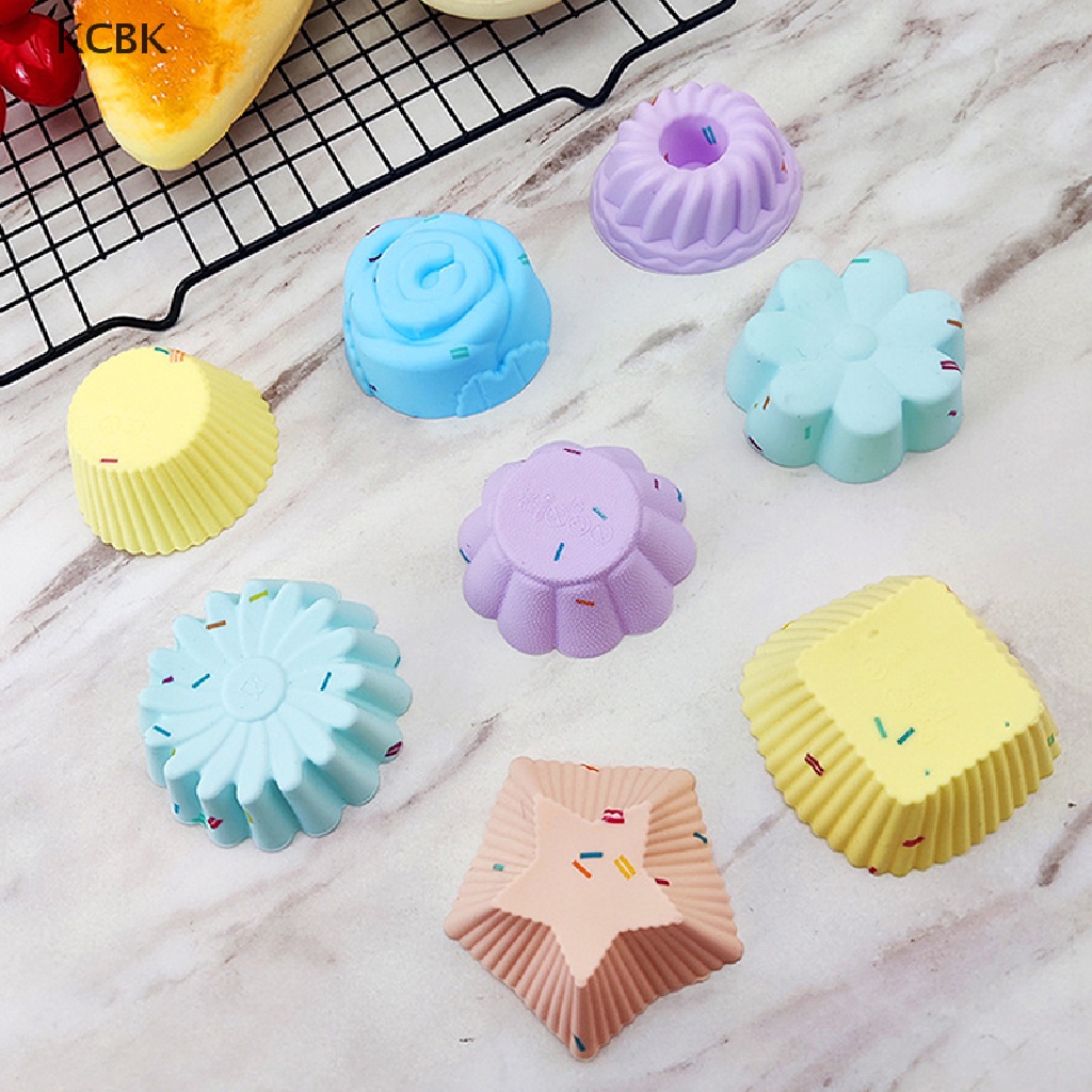 Khuôn Silicone Làm Bánh Muffin Có Thể Tái Sử Dụng