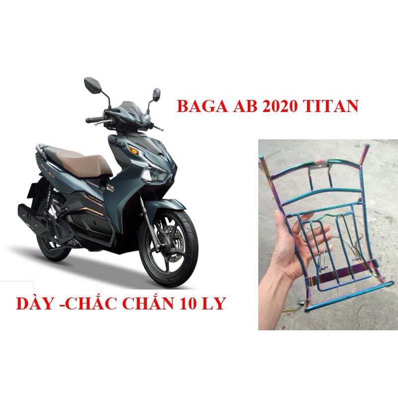 Baga AirBlade 2020 - 2021 và 2016-2019 Titan 7 màu, inox trắng và Sơn đen tĩnh điện