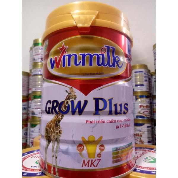 Sữa bột Winmilk Grow Plus 900g phát triển chiều cao cho trẻ từ 1-18 tuổi