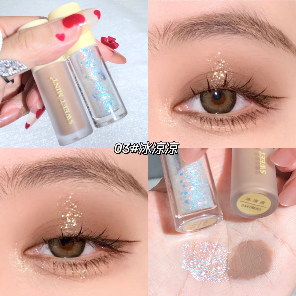 (Bán Buôn – Sỉ) Nhũ Mắt Gel Nhũ Kim Tuyến Lấp Lánh Sweet Mint Dinamond Trang Điểm Mắt Tăng Độ Quyến Rũ