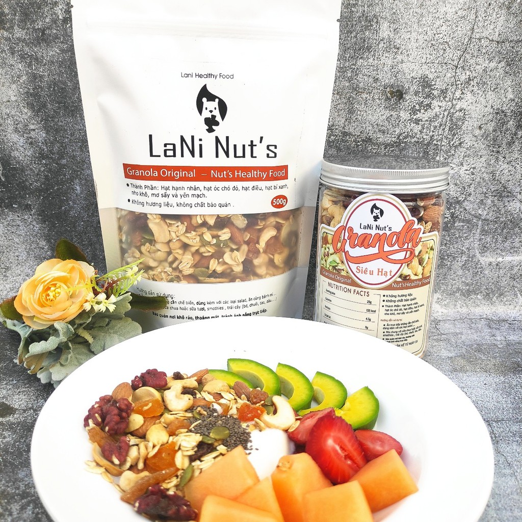 Granola ăn kiêng siêu hạt - Ngũ Cốc Ăn Kiêng - giảm cân - Dinh Dưỡng Buổi Sáng Siêu Ngon 500g. Ăn ngon- Dáng đẹp | BigBuy360 - bigbuy360.vn