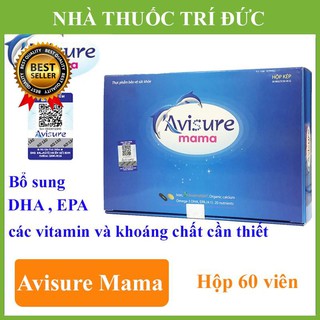 Avisure mama - Bổ sung DHA, EPA, các Vitamin và khoáng chất cần thiết trước và sau sinh (Hôp chứa 2 hộp 30 Viên)