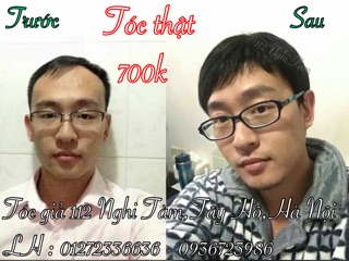 Tóc bộ làm từ sợi tóc thật, siêu nhẹ và mát